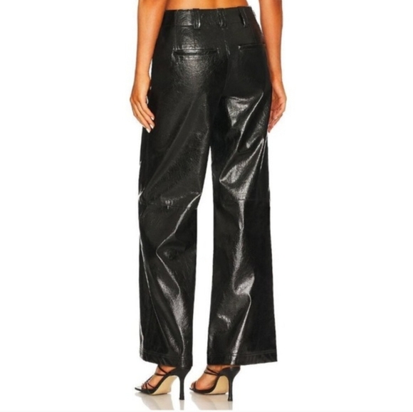 Free People Star-Crossed Lovers Vegan Leather Pants Size 10 - Picture 10 of 10